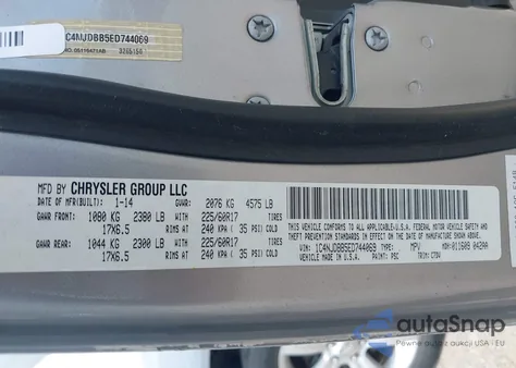 2014 Jeep Compass Sport z USA, uszkodzony, nr VIN 1C4NJDBB5ED744069